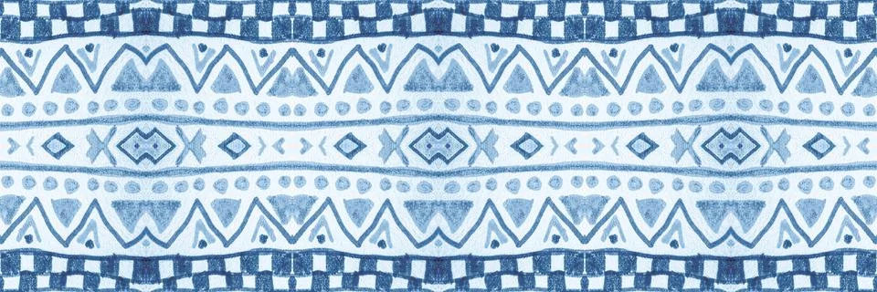 Seamless ethnic background. Geometric aztec pattern. Illustrazione stock