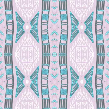 Seamless ethnic background. Geometric aztec pattern. Ilustración de archivo