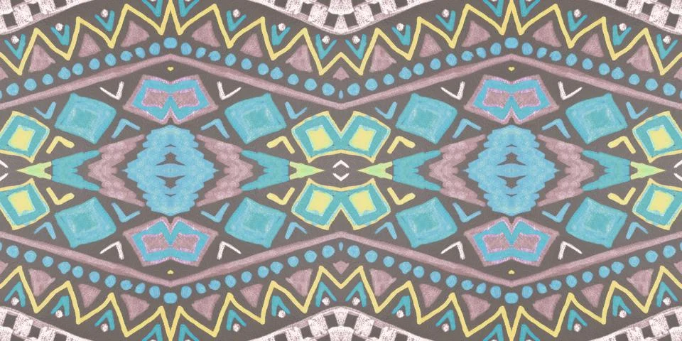 Seamless ethnic background. Geometric aztec pattern. 스톡 일러스트