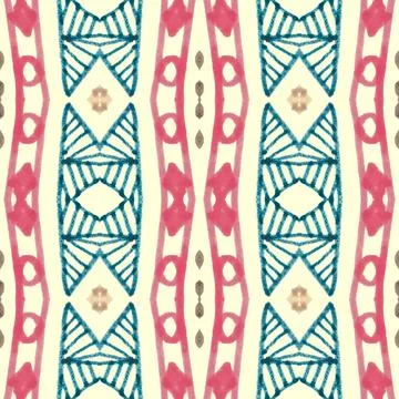 Seamless ethnic background. Geometric aztec pattern. Illustrazione stock
