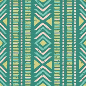 Seamless ethnic background Stock Illustration