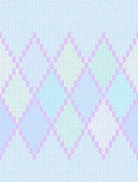 Seamless Ethnic Geometric Knitted Pattern Stock Illustration