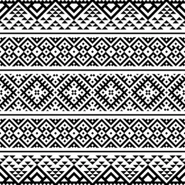 Seamless ethnic pattern. Aztec tribal vector design Stock Illustration