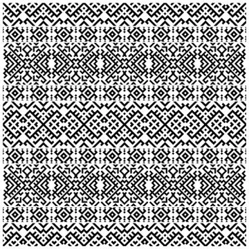 Seamless ethnic pattern in black and white color. Aztec tribal navajo native Stock Illustration