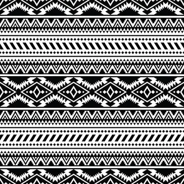 Seamless ethnic pattern design for fabric print. Style of Navajo tribal. Stock Illustration