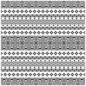 Seamless Ethnic Pattern design vector. Illustration of Ornament Pattern desig Illustrazione stock