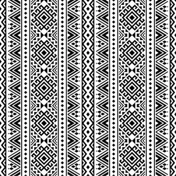 Seamless ethnic pattern frame background Stock Illustration