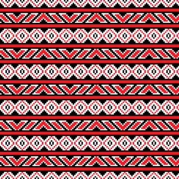 Seamless ethnic pattern Stock Illustration