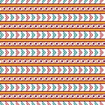 Seamless ethnic pattern Stock Illustration