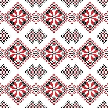 Seamless ethnic pattern. Stock Illustration