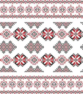 Seamless ethnic pattern. Stock Illustration
