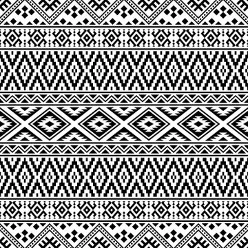 Seamless ethnic pattern Stock Illustration