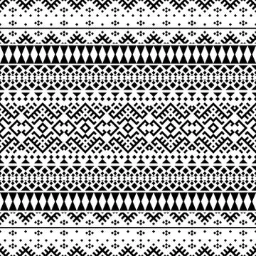 Seamless ethnic pattern Stock Illustration