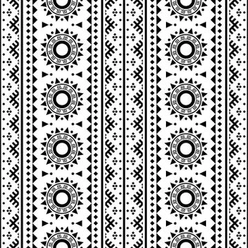 Seamless ethnic pattern Stock Illustration