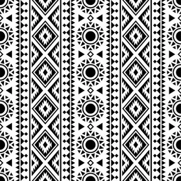 Seamless ethnic pattern Stock Illustration
