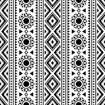 Seamless ethnic pattern Stock Illustration