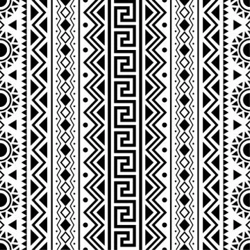 Seamless ethnic pattern Stock Illustration