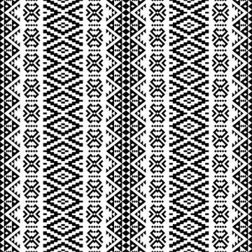 Seamless ethnic pattern Stock Illustration