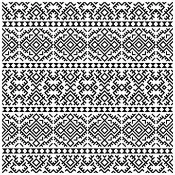 Seamless Ethnic Pattern persian design vector. Illustration of Ornament Patte Stock Illustration