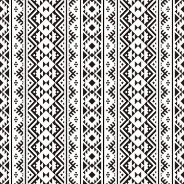 Seamless ethnic pattern texture background design vector Illustrazione stock