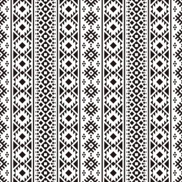 Seamless ethnic pattern texture background design vector イラスト素材