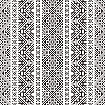 Seamless ethnic pattern texture background design vector イラスト素材