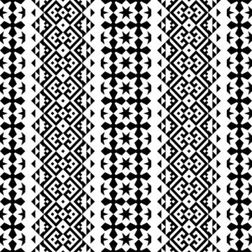 Seamless ethnic pattern texture background design vector Stock Illustration