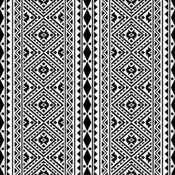 Seamless ethnic pattern texture background design vector 스톡 일러스트