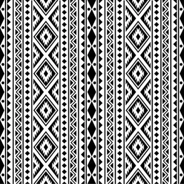 Seamless ethnic pattern texture background design vector Stockillustratie