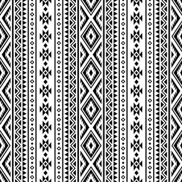 Seamless ethnic pattern texture background design vector イラスト素材