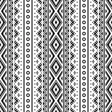 Seamless ethnic pattern texture background design vector イラスト素材