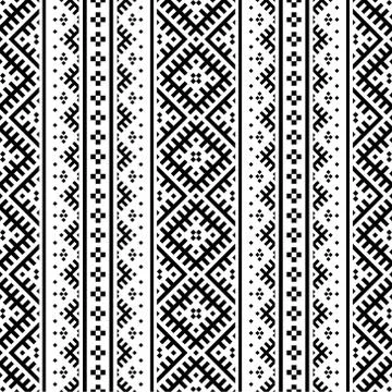 Seamless ethnic pattern texture background design vector Stock Illustration