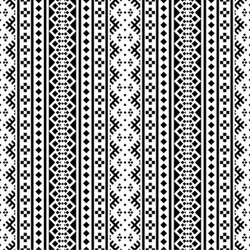 Seamless ethnic pattern texture background design vector Stock Illustration