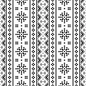 Seamless ethnic pattern texture background design vector Stockillustratie