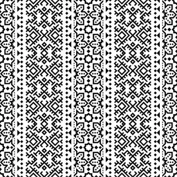 Seamless ethnic pattern texture background design vector Stock Illustration