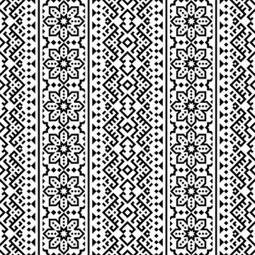 Seamless ethnic pattern texture background in tribal motif illustration vecto イラスト素材