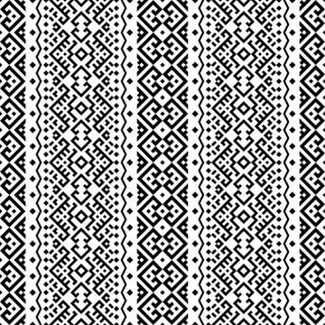 Seamless ethnic pattern texture background in tribal motif illustration vecto Stock Illustration