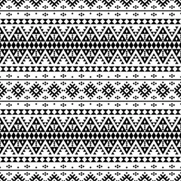 Seamless Ethnic Pattern texture design Illustration vector for traditional ba Stock Illustration