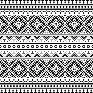 Seamless Ethnic Pattern texture design Illustration vector for traditional ba Illustrazione stock