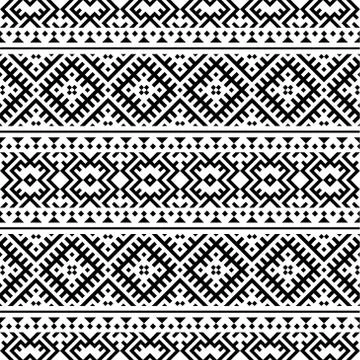 Seamless Ethnic Pattern texture design Illustration vector for traditional ba Stock Illustration