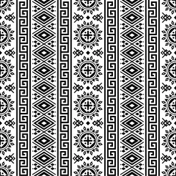 Seamless ethnic pattern texture design background Stock Illustration