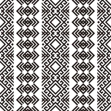 Seamless ethnic pattern texture design vector Stock Illustration