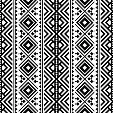 Seamless ethnic pattern tribal style texture background Stock Illustration