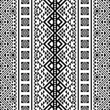 Seamless ethnic pattern tribal style texture background Stock Illustration