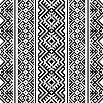 Seamless ethnic pattern tribal style texture background Stock Illustration