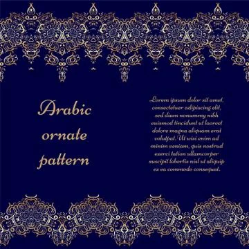 Seamless ethnic patterns for border. Stock Illustration