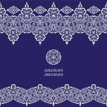 Seamless ethnic patterns for border. 스톡 일러스트