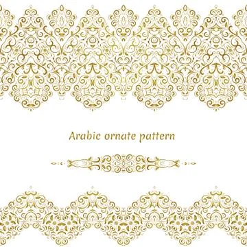 Seamless ethnic patterns for border. 스톡 일러스트