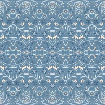 Seamless ethnic patterns for border Illustrazione stock