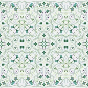 Seamless ethnic patterns for border Illustrazione stock